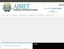 Tablet Screenshot of abret.org